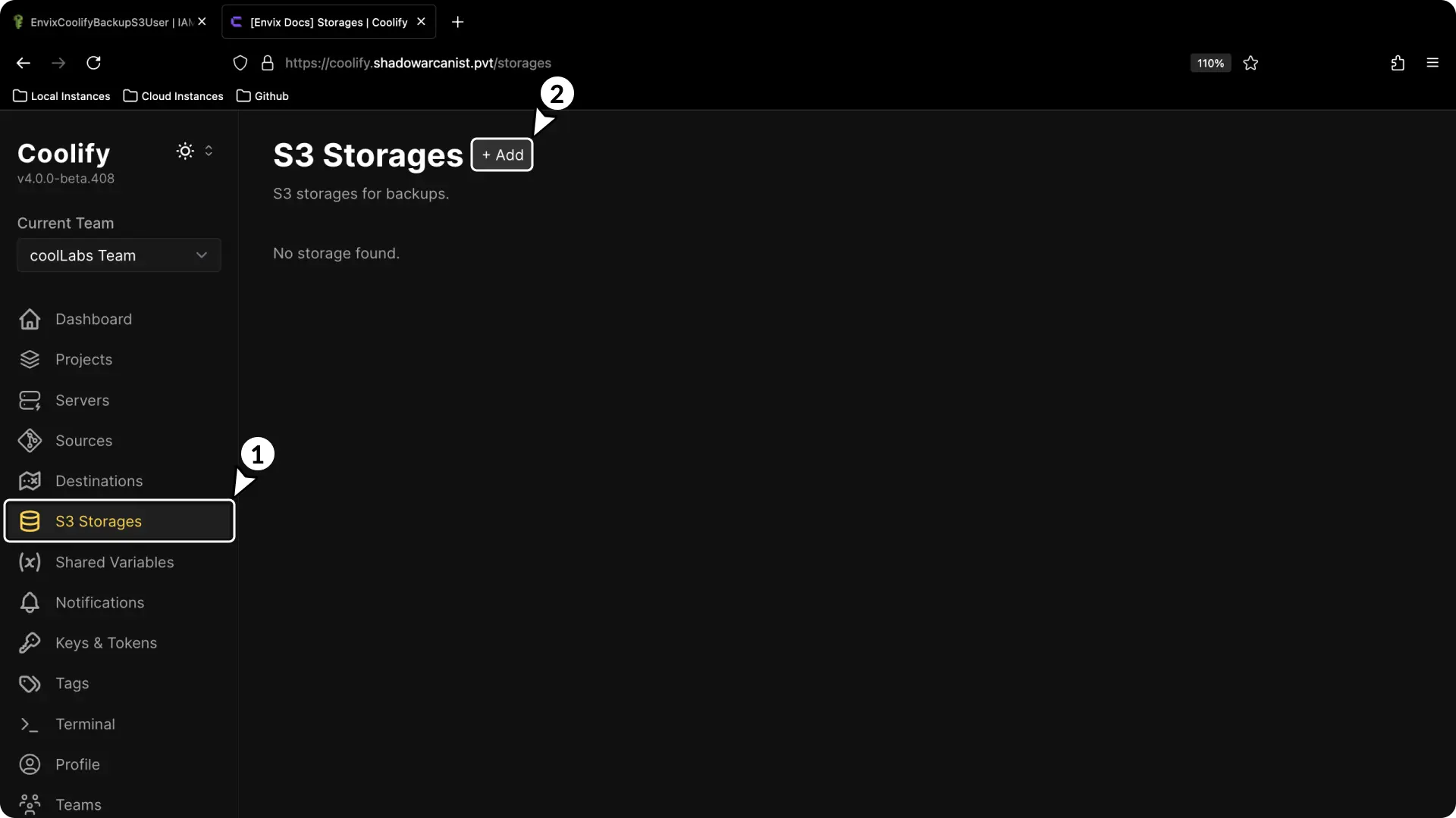 Screenshot of Aws