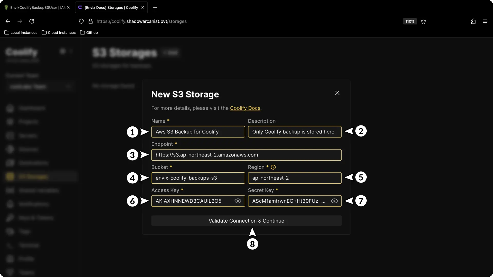 Screenshot of Aws