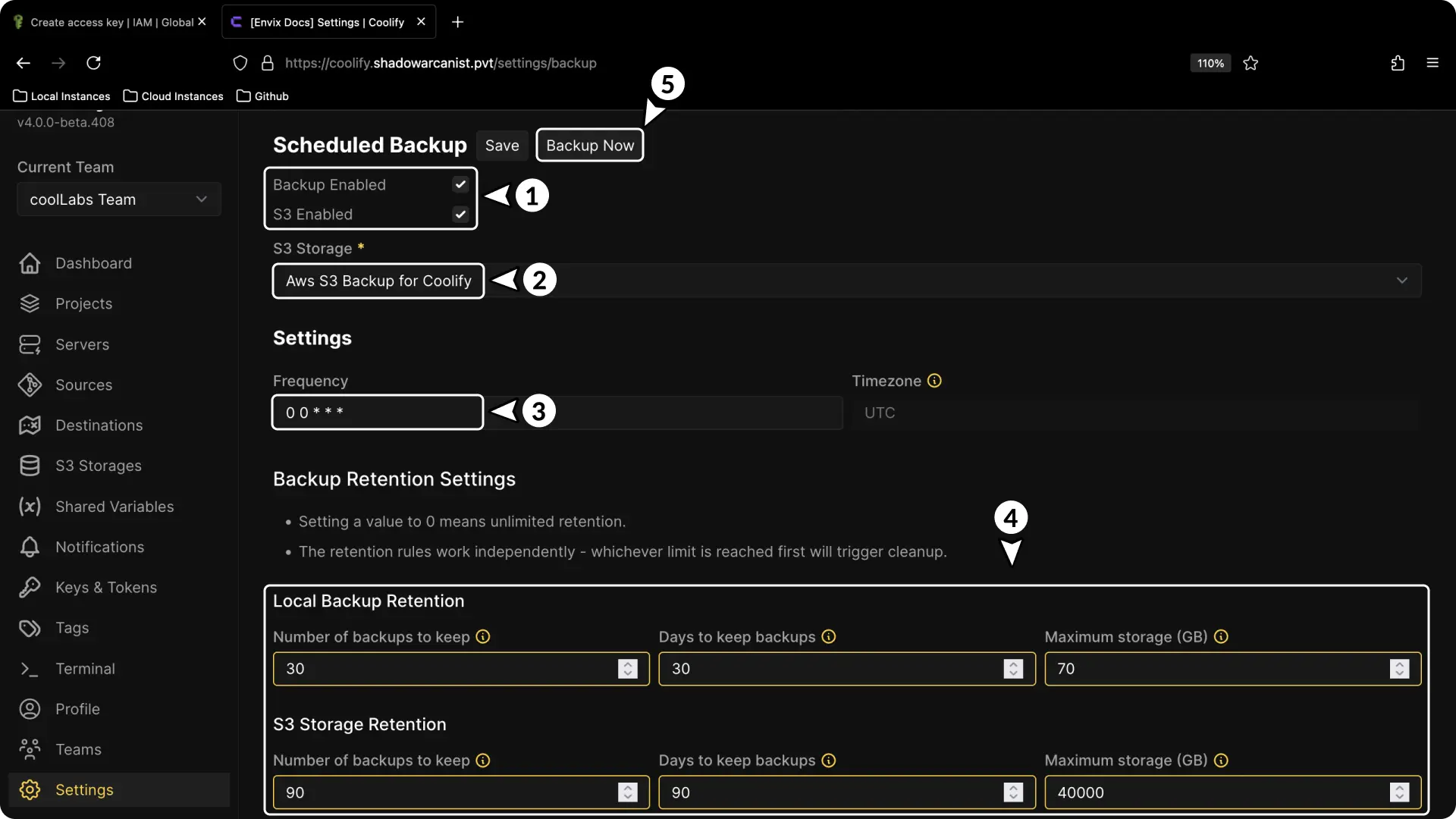 Screenshot of Aws