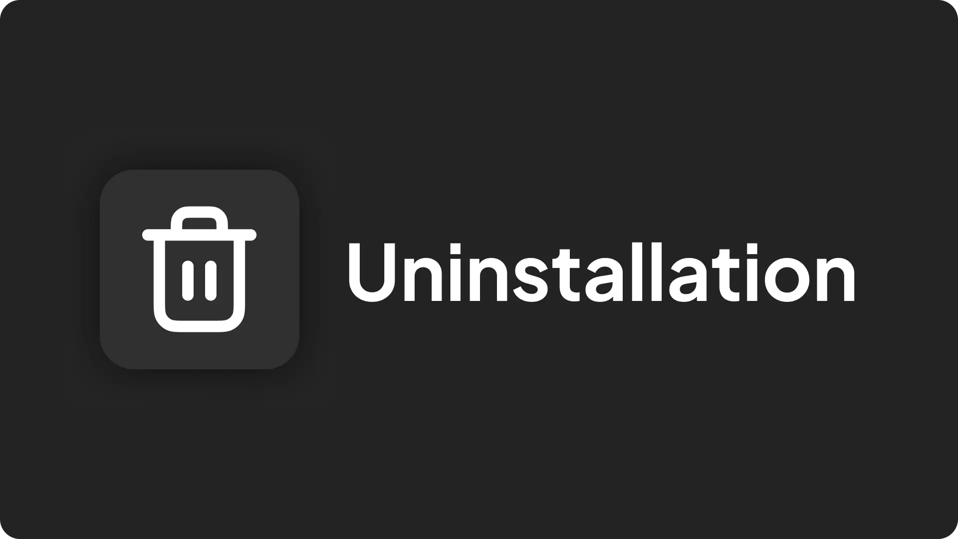 Coolify uninstallation banner