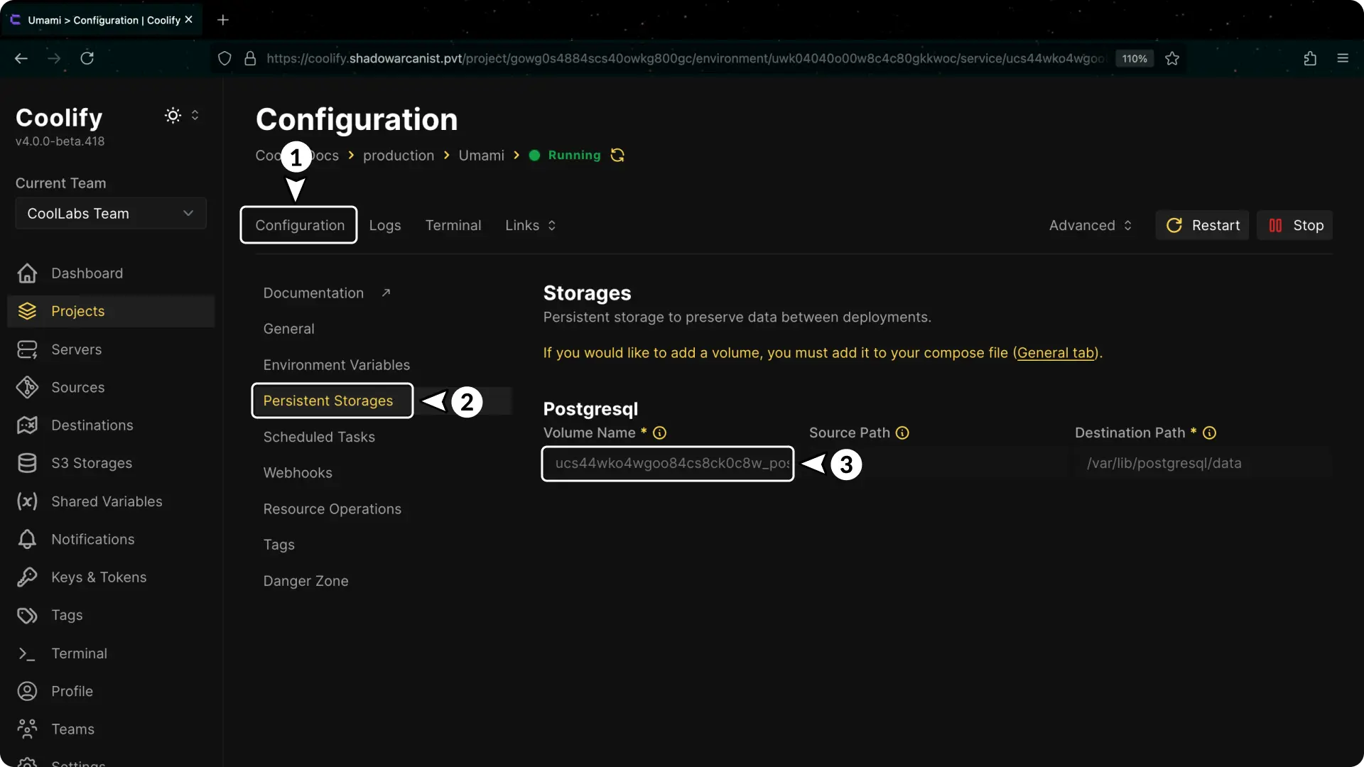 Screenshot of Migrate Apps Different Host
