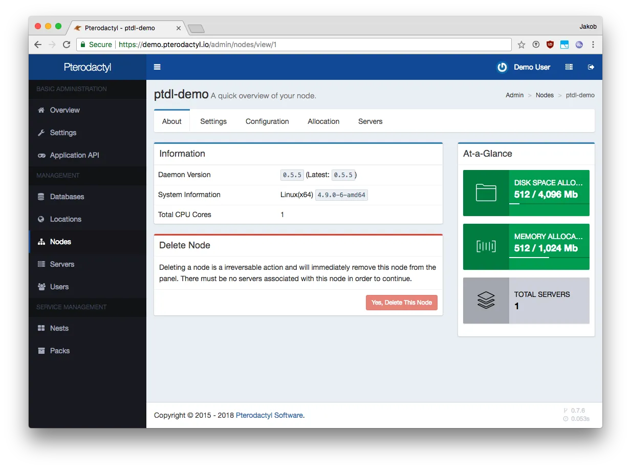 Wings node configuration
