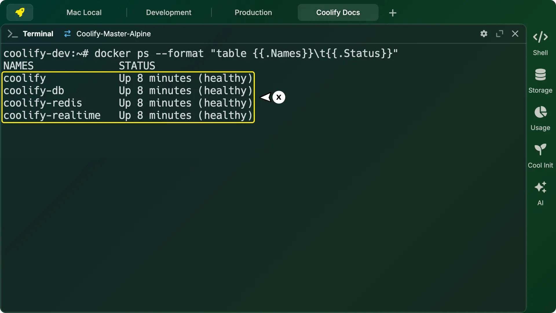 Screenshot showing Dashboard Inaccessible