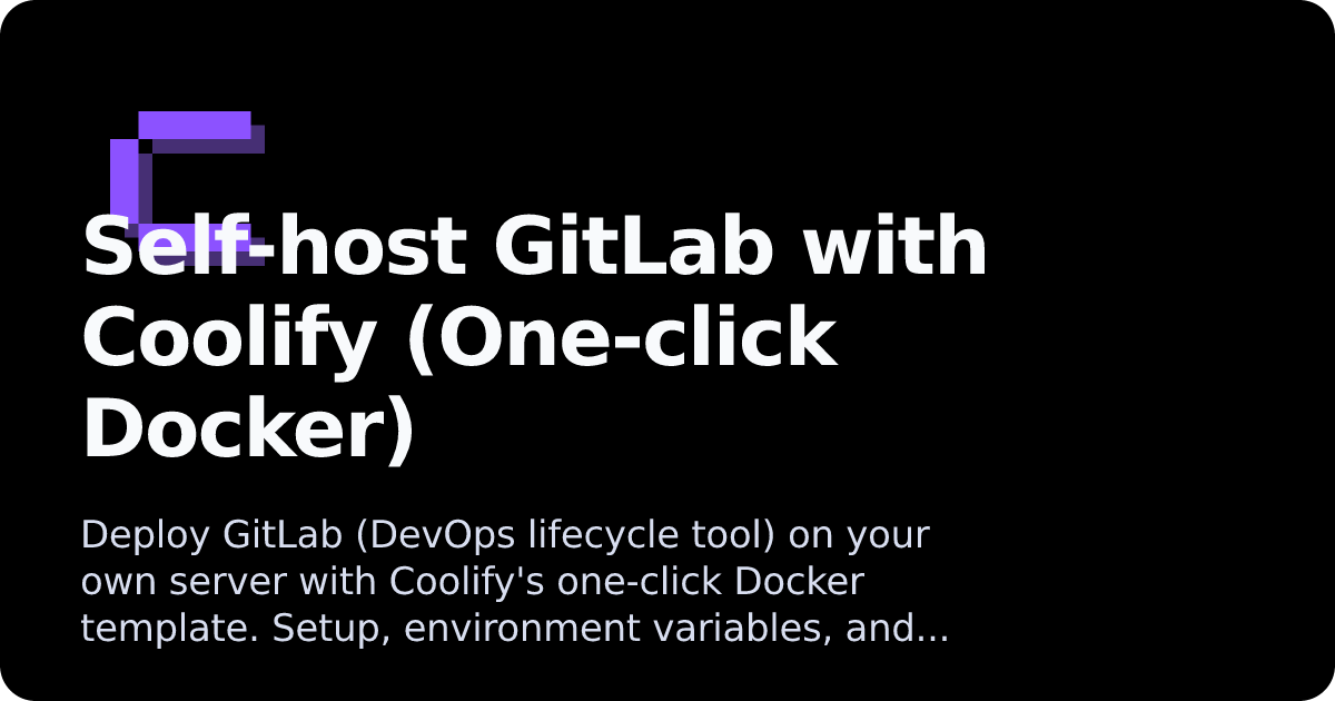 GitLab | Coolify Docs