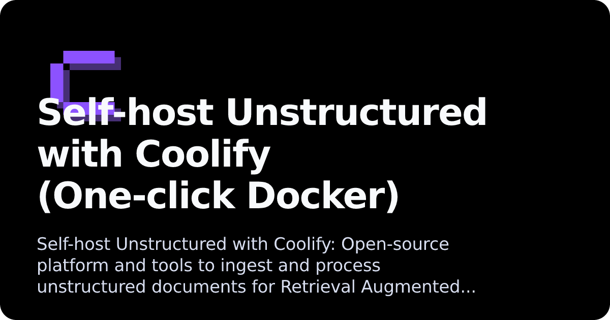 Unstructured | Coolify Docs