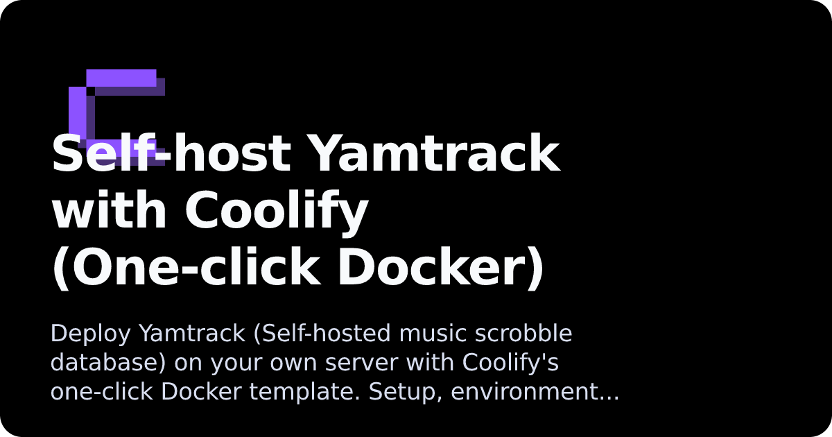 Yamtrack | Coolify Docs